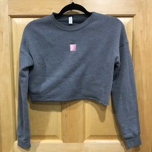 Bad Habit cropped long sleeve sweatshirt